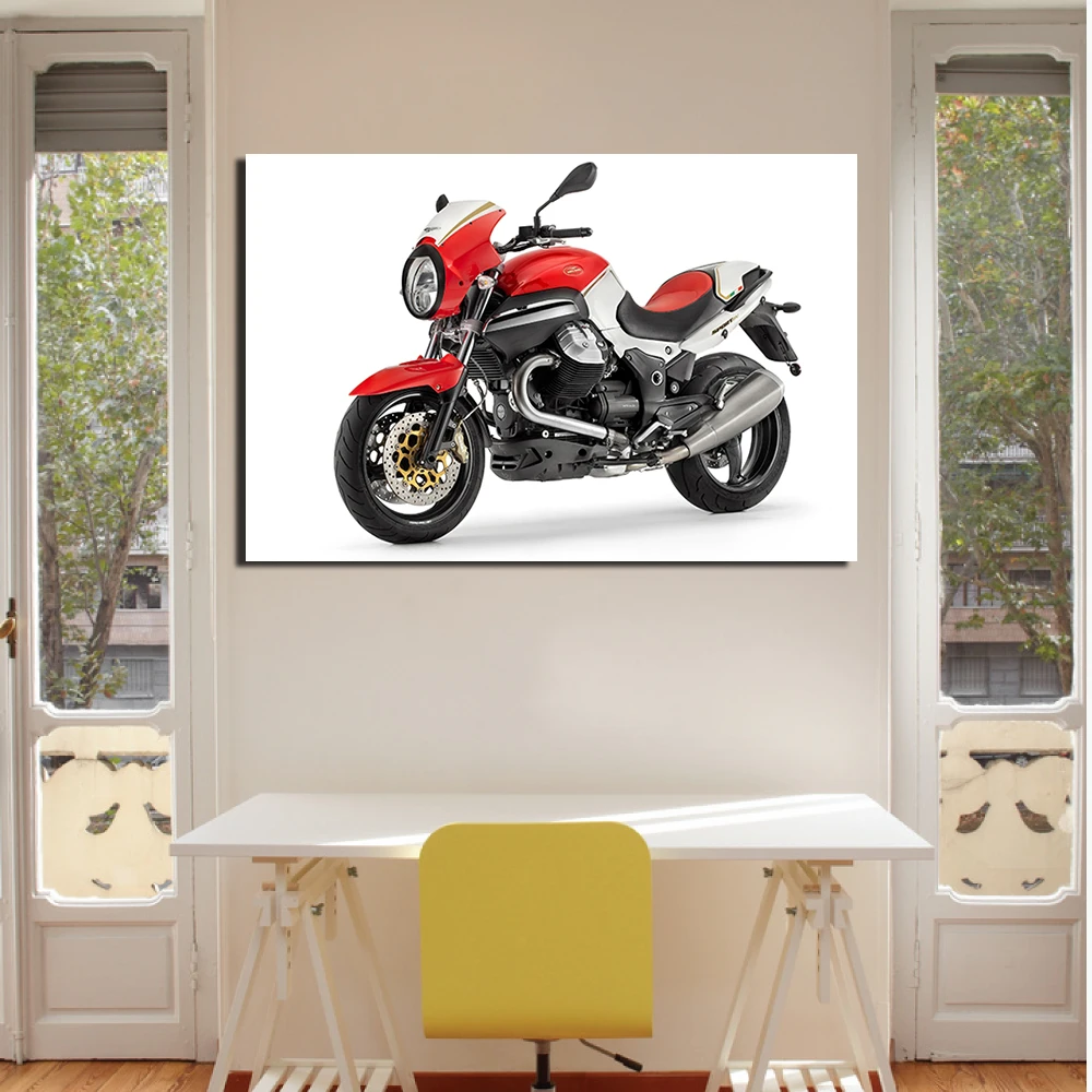 Moto Guzzi 1200 супер плакат мотоцикл холст картина настенные художественные