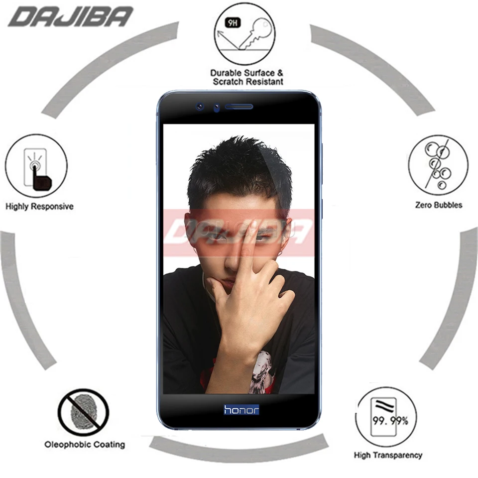 9H 3D изогнутый край Полное покрытие для Huawei Honor 8 Lite закаленное стекло Защита