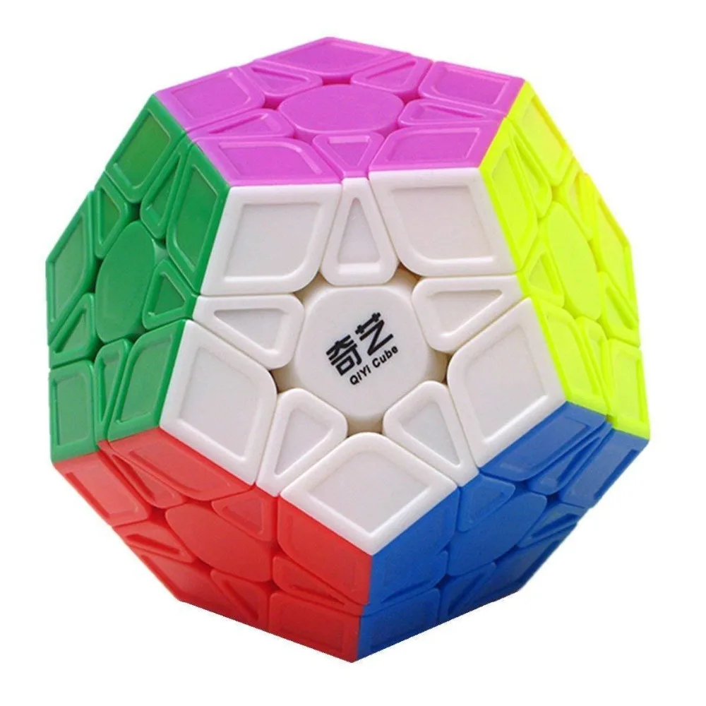 

Qiyi Qiheng S Megaminx Cube Sculpted Stickerless Dodecahedron Speed Magic Puzzle Contest Twist Pack With Color Box 1pcs Safe ABS