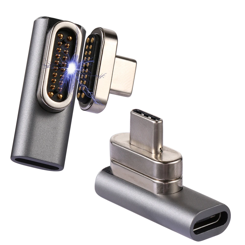 1 шт. 20 контактов магнитный адаптер USB Type C разъем PD 100 Вт Быстрая зарядка для MacBook Pro Pixel для samsung S10 для huawei