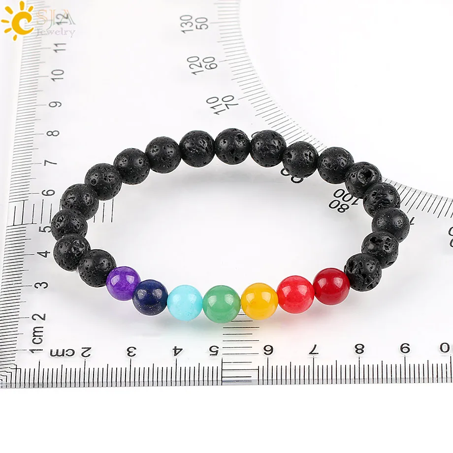 CSJA 7 Чакра медитация драгоценный камень каменные бусины ювелирные изделия