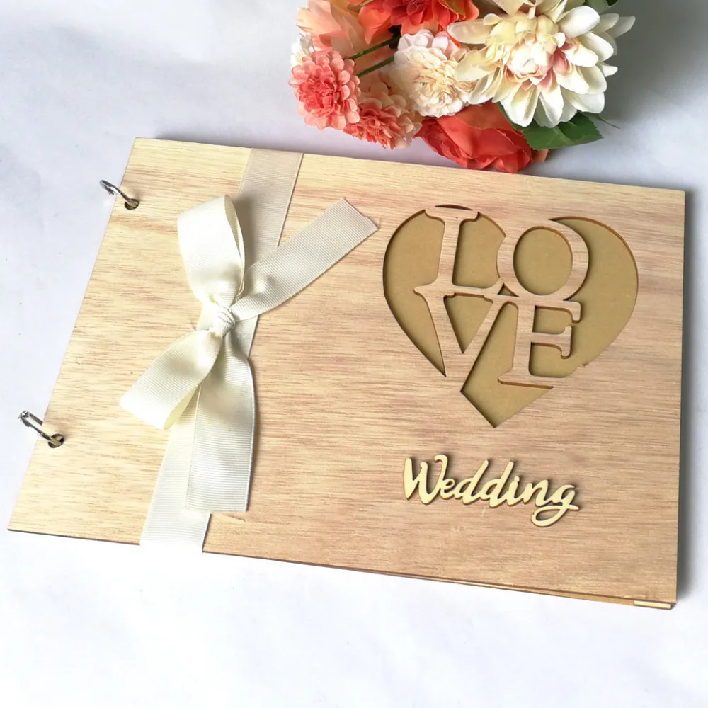 Книга сообщений 2019 Новые горячие великолепные деревянные Свадебные