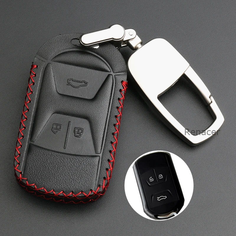 2018 новый стиль Автомобильный ключ Обложка Дело держатель кожа + металлического