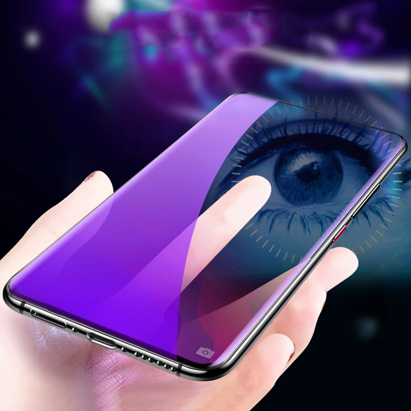 Микроданные для OPPO Find X 3D Анти синее закаленное стекло 9H полное покрытие анти
