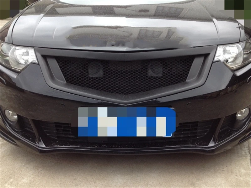 Использовать для Honda Accord евро MK8 гоночные Грили 2009 10 11 12 лет углеродное волокно рефитт передний центр гоночная решетка крышка аксессуары