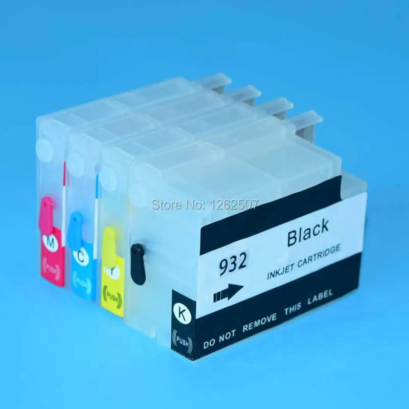 

932XL 933XL 932 933 Refillable Ink Cartridge With ARC Chip For HP Officejet 6100 6600 6700 7110 7610 7612 7510 7512 Printers