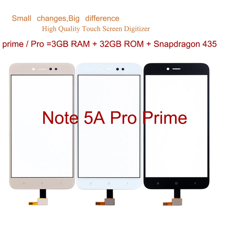 Felfial Оригинальный сенсорный экран для Xiaomi Redmi Note 5A / Prime Pro дигитайзер стеклянная