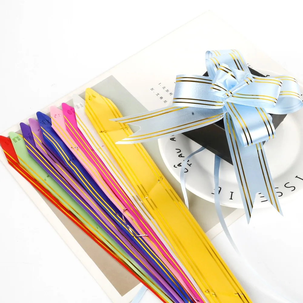 Ленты для упаковки подарков 10 шт./лот материал свадебное украшение автомобиля