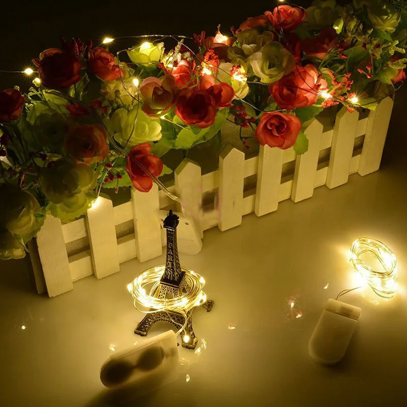 1 шт. медный светодиодный светильник мерцающий с кнопкой водонепроницаемый