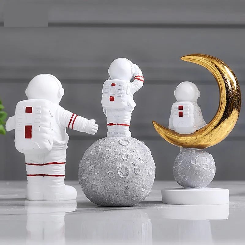 Космический человек, модель космонавта, скульптура, креативная статуя космонавта, мода, Северная Европа, украшения для дома, изделия из смолы, L2700