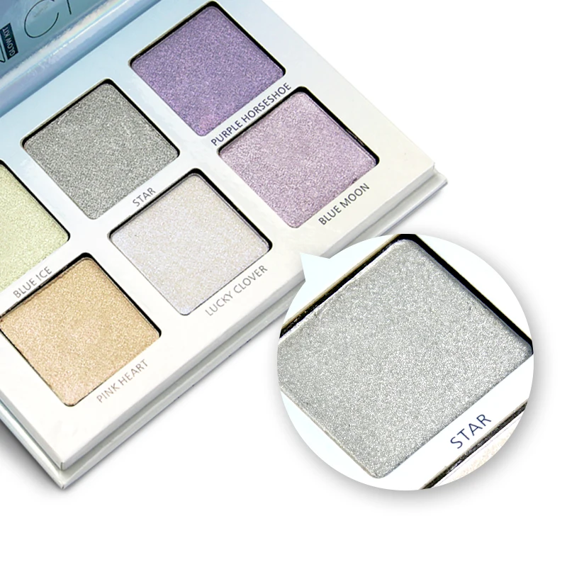 Highlighter Face Brighten Concealer Glitter Palette Shimmer Bronzer Base Makeup Cosmetics | Красота и здоровье