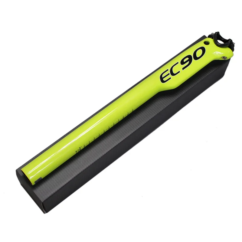 

EC90 Full Carbon Fiber Bicycle seatpost glossy MTB 3K Road Bike Seatposts 27.2/30.8/31.6*350/400 Breaking wind Seat post