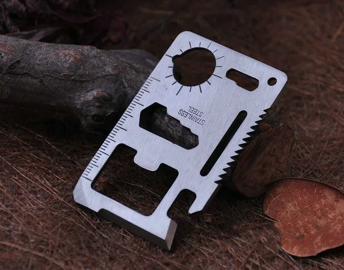 50pcs/lot Multifunction Credit Saber Cards Tools Outdoor Camping Survival Emergency Tool EDC Pocket Knife bottle opener | Инструменты