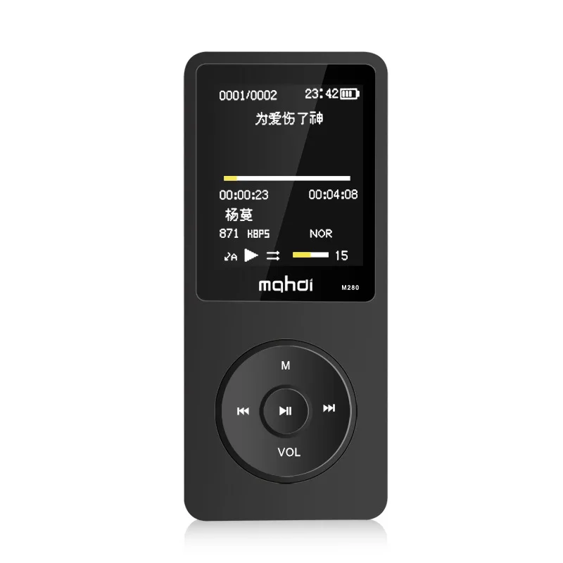 M280 8G 80 часовой аккумулятор с поддержкой MP3 Tf карты LRC Hifi плеер мини экран диктофон