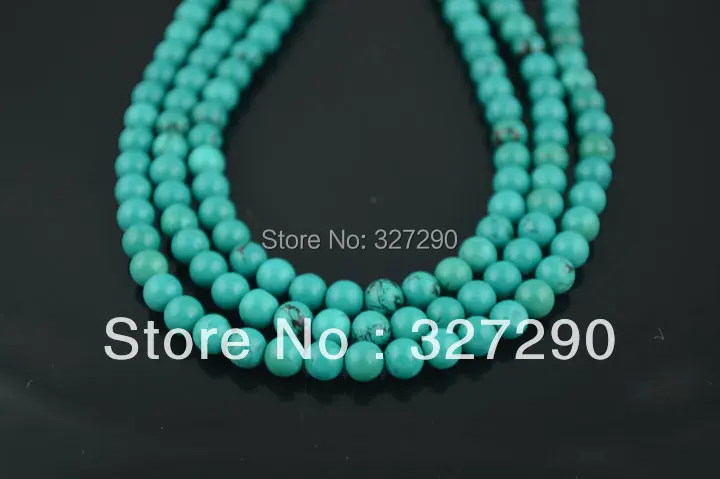 

High Quality Chinese Natural Howlite Round Beads 6~12mm Fashion Blue Strand Beads 5PC/lot Free shipping