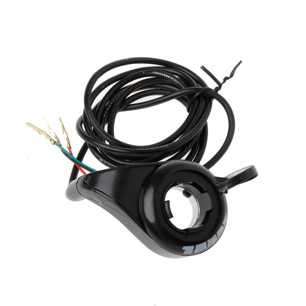 

24v 36v 48v Motorcycle 7/8 Handlebar Black Thumb Throttle Electric Bike Scooter Car Accessories