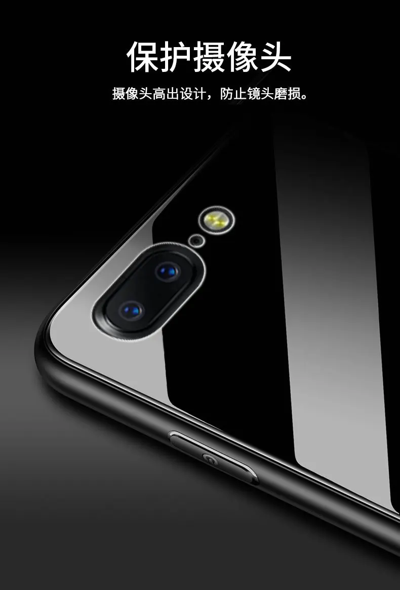 Для oneplus 6 6T 7 Чехол из твердого закаленного стекла с кольцом-подставкой Магнитный защитный чехол на заднюю панель для oneplus 5t one plus 6 6t 7