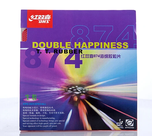 

DHS 874 (Quick Attack + Loop) Medium Pips-Out Table Tennis (PingPong) Rubber With Sponge
