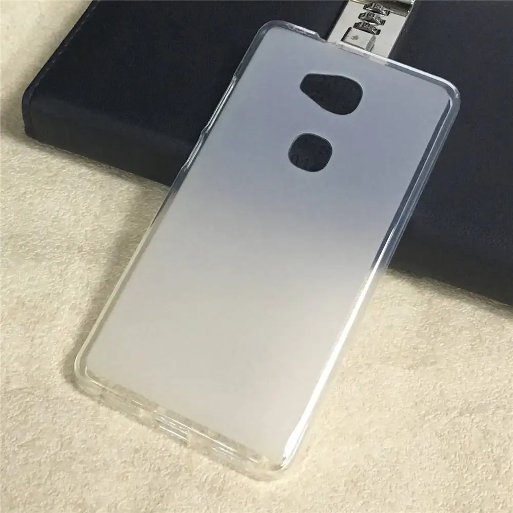 Transparent TPU Чехол на заднюю панель для huawei Honor 5X X5 GR5 kiw-l21 5," чехол для телефона из ТПУ для huawei Honor 5 X 5x KIW-L21 силиконовый чехол s - Цвет: Transparent TPU