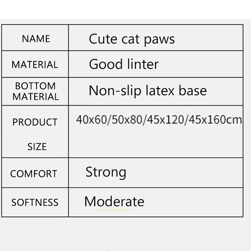 Милый мультяшный напольный коврик для входа кухонный прямоугольник ванной