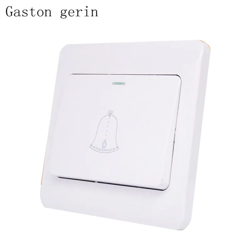 1 банда Переключатель дверного звонка кнопочный переключатель 10A 220 В настенный