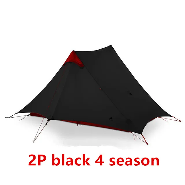 2P black 4 season A 3F UL GEAR LanShan 2 Tent Oudoor Ultralight Camping 15D Silnylon 1 Person 2 Person Tent 3 Season Tent Winter 4 Season Tent - Цвет: 2P black 4 season A