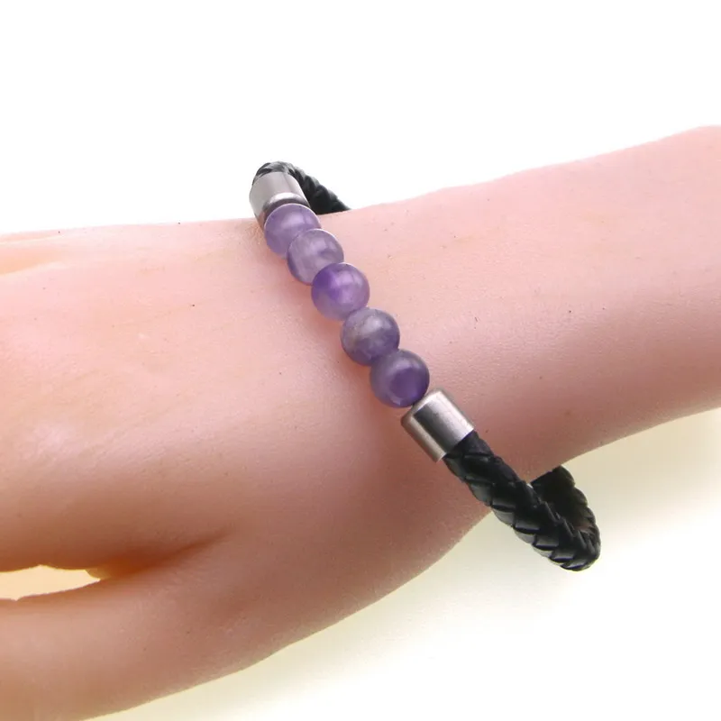 Браслет ручной работы из натуральной кожи для мужчин и девочек ювелирное изделие