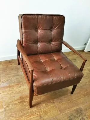 Louis Fashion Modern Concise Negotiation Lazy Cloth Black Walnut Furniture Nordic Solid Wood Single Armchair Sofa Chair