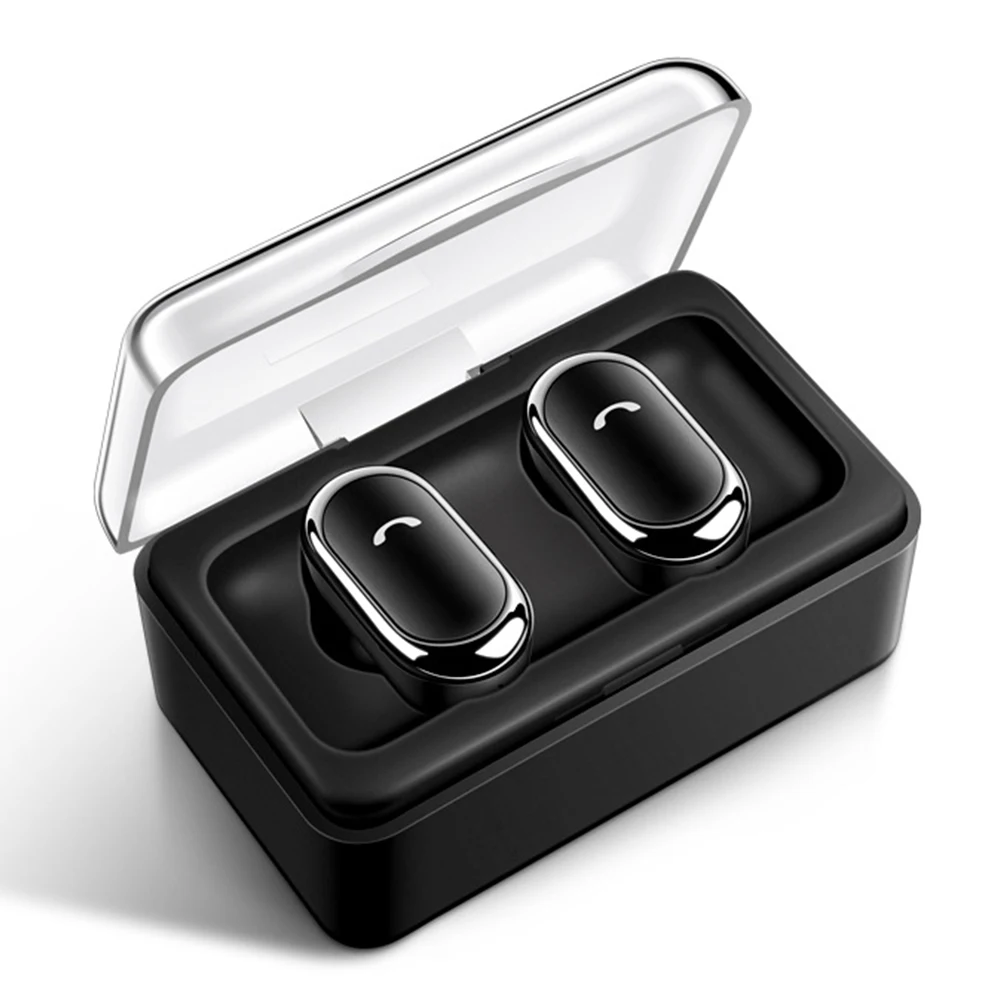 D005 портативные TWS Bluetooth наушники с зарядной коробкой стерео Беспроводные