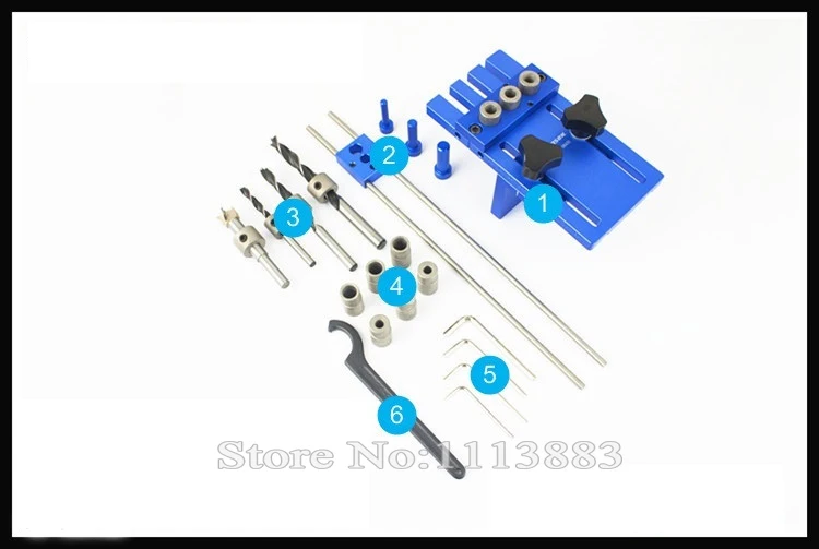 DIY деревообрабатывающие столярные высокоточные дюбель Jigs комплект с 3 метрическими дюбельными отверстиями(6 мм, 8 мм, 10 мм