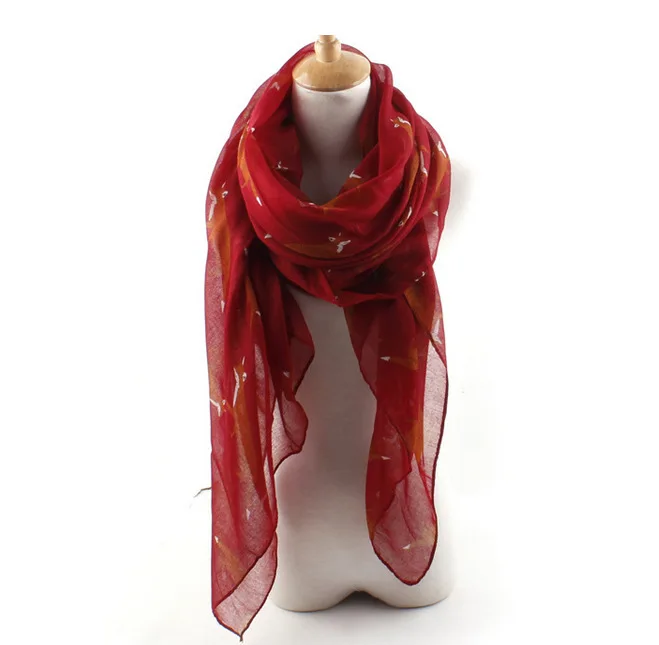 Модный Джокер Весенняя хлопчатобумажная Искусственная лиса цвет 7 100*180 см|animal