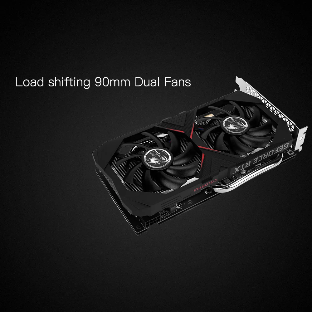 Красочные GeForce RTX 2060 6G графическая карта Nvidia GDDR6 GPU игровая видеокарта 1365-1680 МГц PCI-E 3,0 placa de видео для ПК
