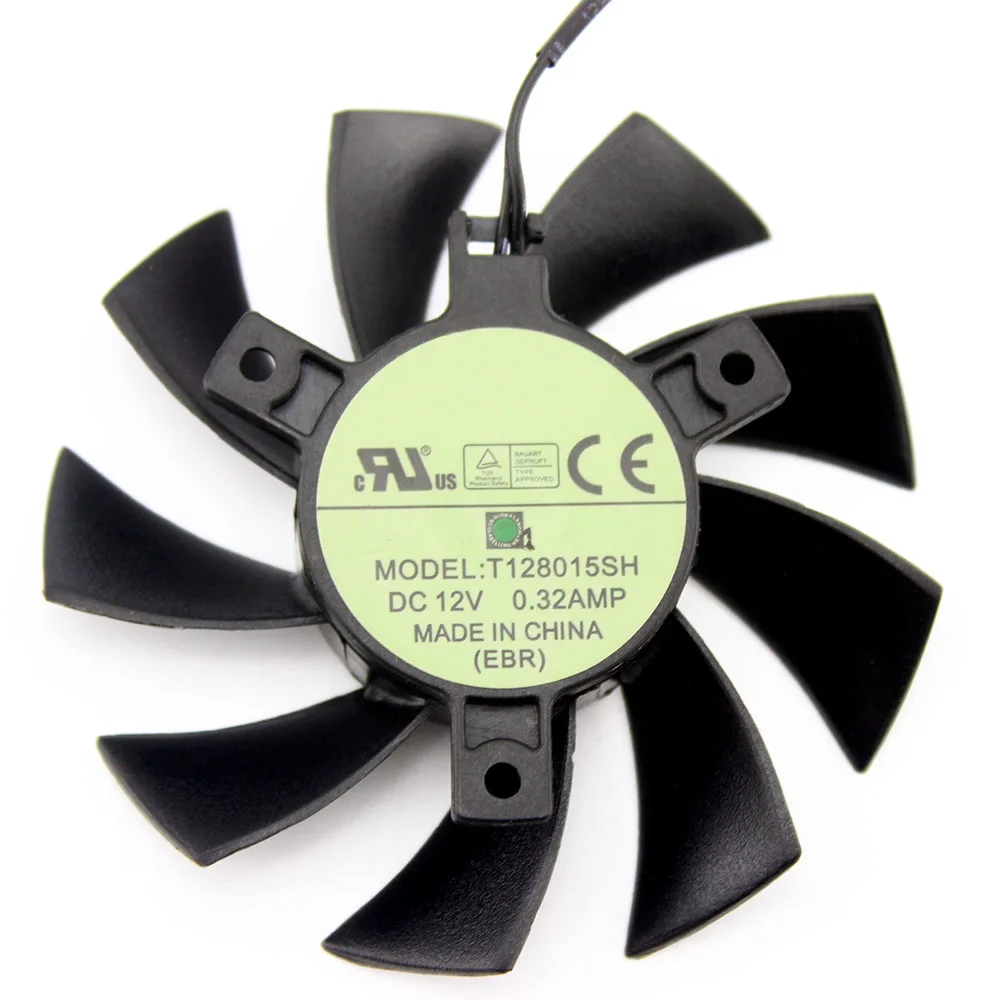 Бесплатная доставка видеокарта T128015SH 2pin для Gigabyte N240 N250 GTS240 250 GTS450 EVGA GTX650 GTX650TI|cooler