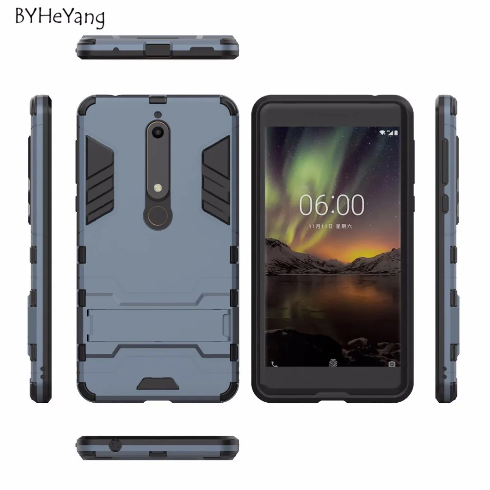 Для Nokia 6 1 чехол для 2018 силиконовый + ТПУ задняя крышка телефона TA-1068 TA-1050 TA-1043 TA-1016 |