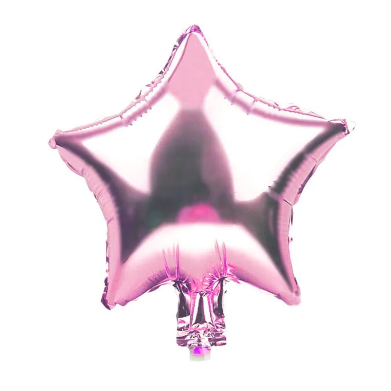 pink star 5 шт. 18 дюймов звезда розового золота сердце шары Свадебный декор красные розовые шары надувные шары воздушный шар из фольги вечерние украшения на день рождения - Цвет: pink star