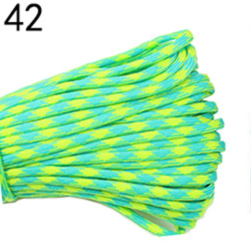 Color 42 Новинка 550 Паракорд парашютный шнур шнурок веревка для палатки Spec Тип 31 м(100 футов)/4 мм Паракорд для походов кемпинга 99 цветов - Цвет: Color 42