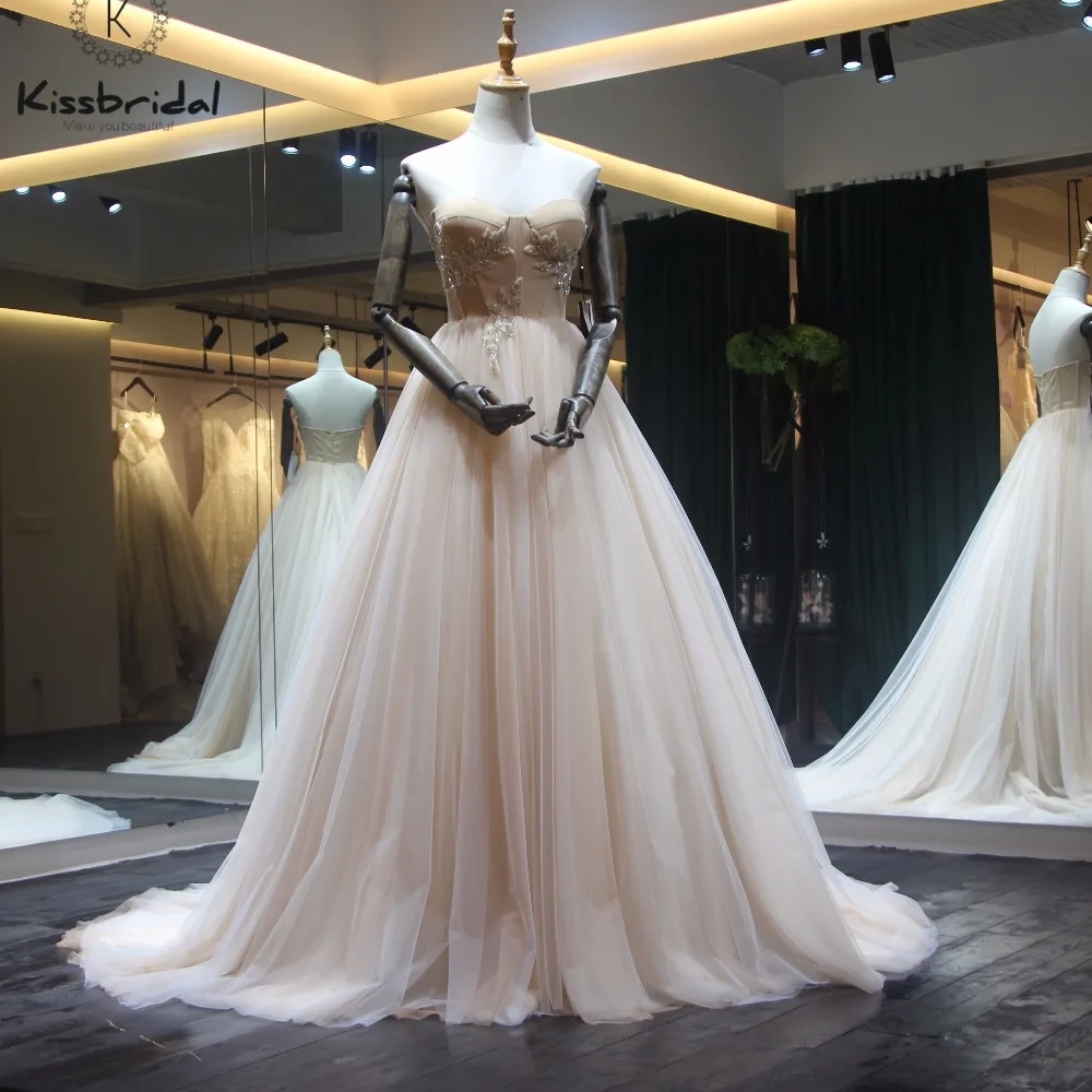 

Свадебное платье с молнией на спине, свадебное платье из фатина со шлейфом, мода 2020