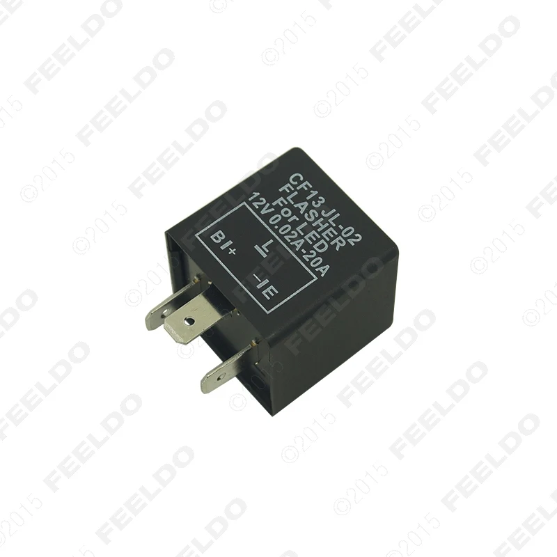 FEELDO CF13 JL-02 motorcycle 3 pin Electronic LED Flasher Blinker Relay Fix for Japanese car Bulbs Indicators #5356 | Автомобили и