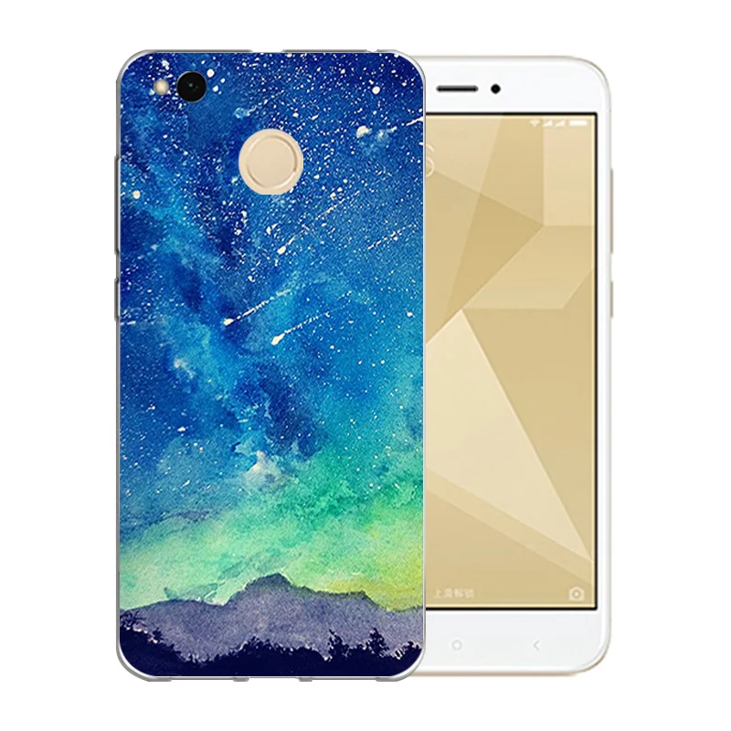 5.0 inch For Xiaomi Redmi 4X Case Soft TPU Starry Sky Pattern Back Cover Silicon Mobile Phone Protect Crystal Shell |