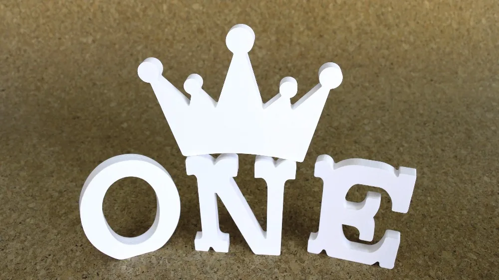 Новый стиль шрифт 12 см толстое Дерево Деревянный Белый Алфавит буквы и цифры