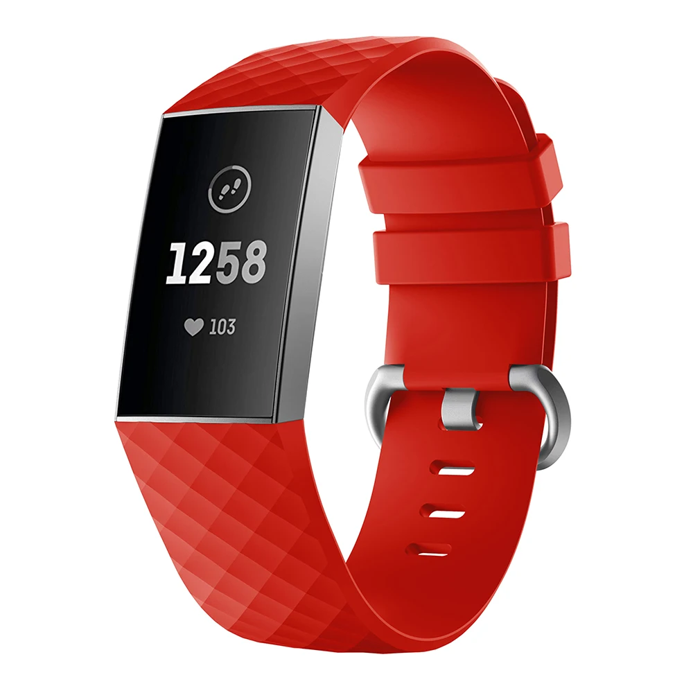 Силиконовые спортивные ленты для Fitbit Charge 3/Charge 3 SE Классический Маленький Большой