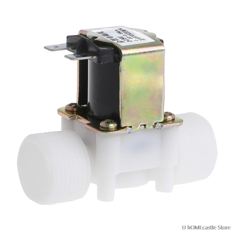 3/4" DC 24V PP N/C Electric Solenoid Valve Water Control Diverter Device Hardware Drop Ship |