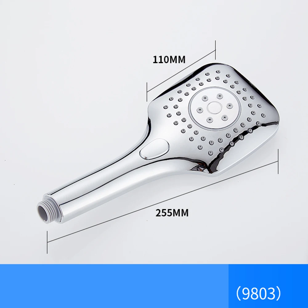 9803 5 режимов ABS Пластиковая Душевая насадка для ванной комнаты большая панель круглая хромированная дождевая Насадка для воды классический дизайн G1/2 дождевая насадка - Цвет: 9803