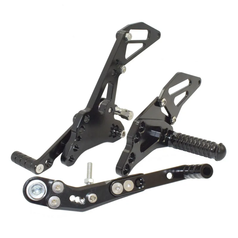 Black Waase для Suzuki GSXR600 GSXR750 GSXR 600 750 2011 2012 2013- Регулируемые задние наборы Rider Rearset подножки для ног - Цвет: Black