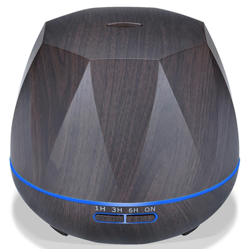 wood color Дистанционный увлажнитель воздуха, диффузор эфирного масла, арома-диффузор, ароматерапия, увлажнитель воздуха для дома и офиса с американской вилкой - Цвет: wood color