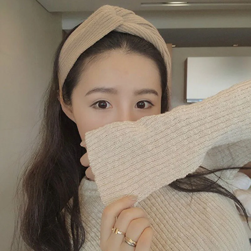 Новый дизайн широкие повязки на голову для волос держатели тканевые аксессуары с