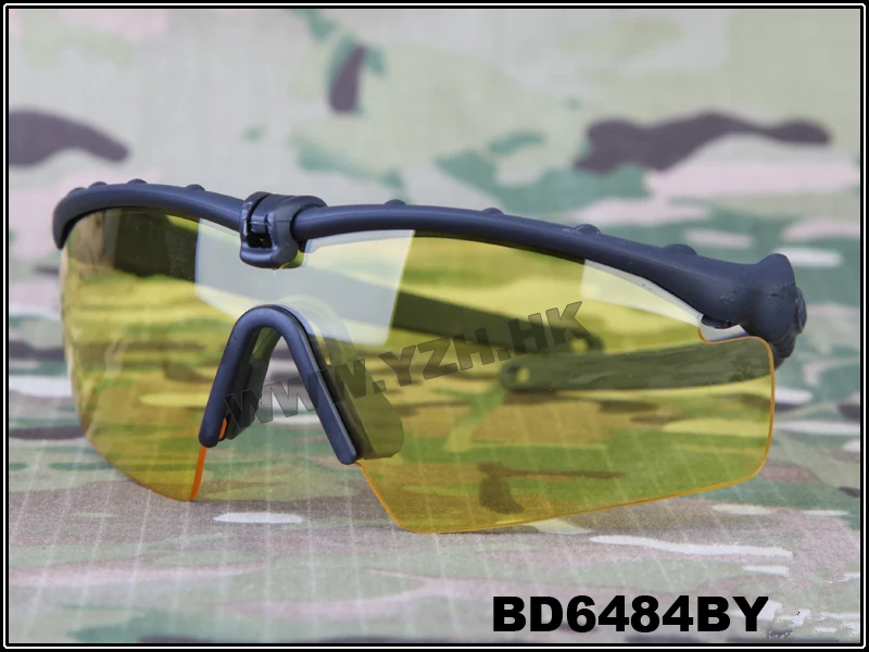 yellow Lens BK Тактический M Frame 2,0 Strike Eyewear армейские очки для стрельбы для спортивные солнцезащитный очки для мужчин для Wargame PE Lens Вечерние - Цвет: yellow Lens BK
