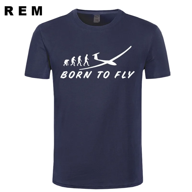 7 REM, летняя мужская футболка, эволюция, BORN TO FLY, самолет, пилот, дизайн, человек, хлопок, 3d, футболка, хит, одежда, топы - Цвет: 7