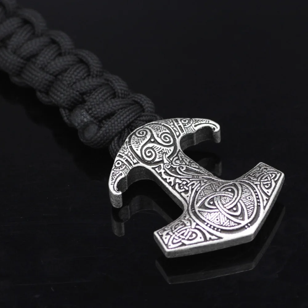 Viking человек черный с плетеной тесьмой древний серебряный браслет скандинавской