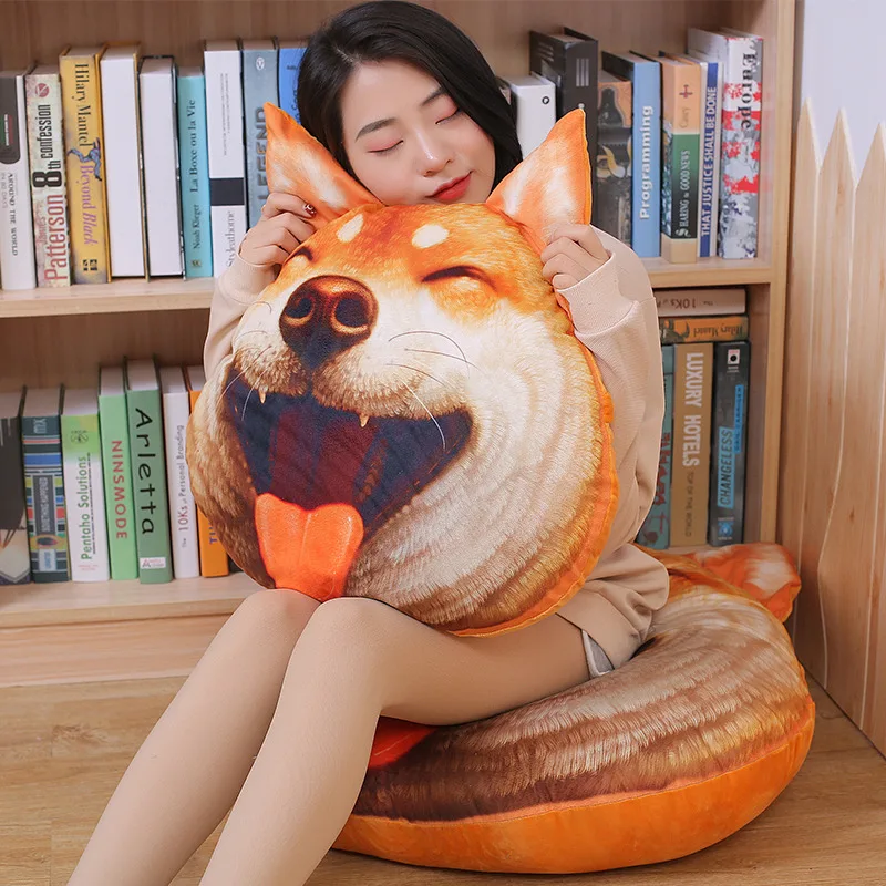 3D Имитация животных корги плюшевая подушка милая собака Шиба ину плюшевые